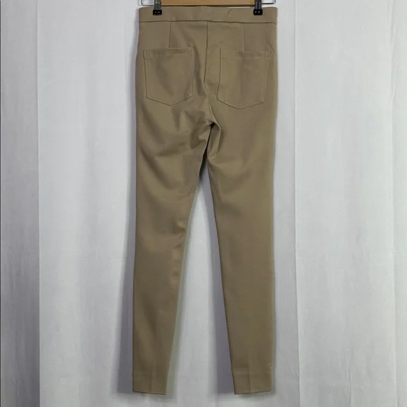 MNG Pleated Front Back Pockets Stylish Tan Dress Pants - Picture 4 of 7
